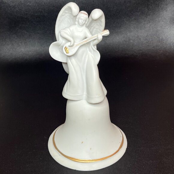 Enesco Tendernest White Porcelain Angel Bell Made in Korea - Picture 2 of 10